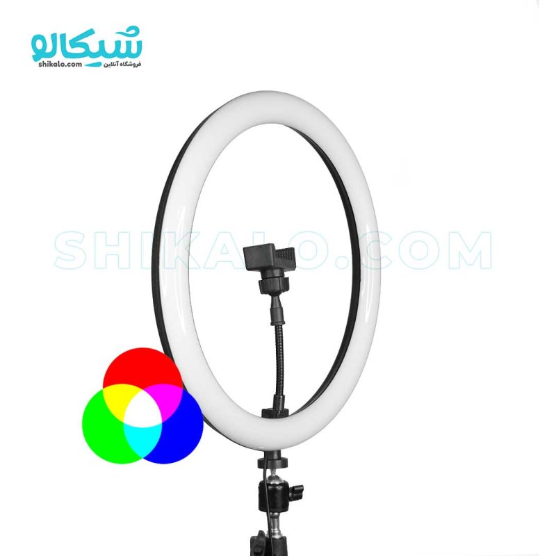 رینگ لایت مدل MJ33-RGB به همراه پایه - Image 4