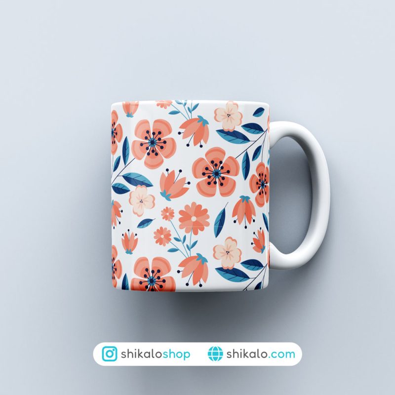 ماگ پترن طرح گل گلبهی