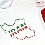 تیشرت طرح نقشه ایران - جام جهانی