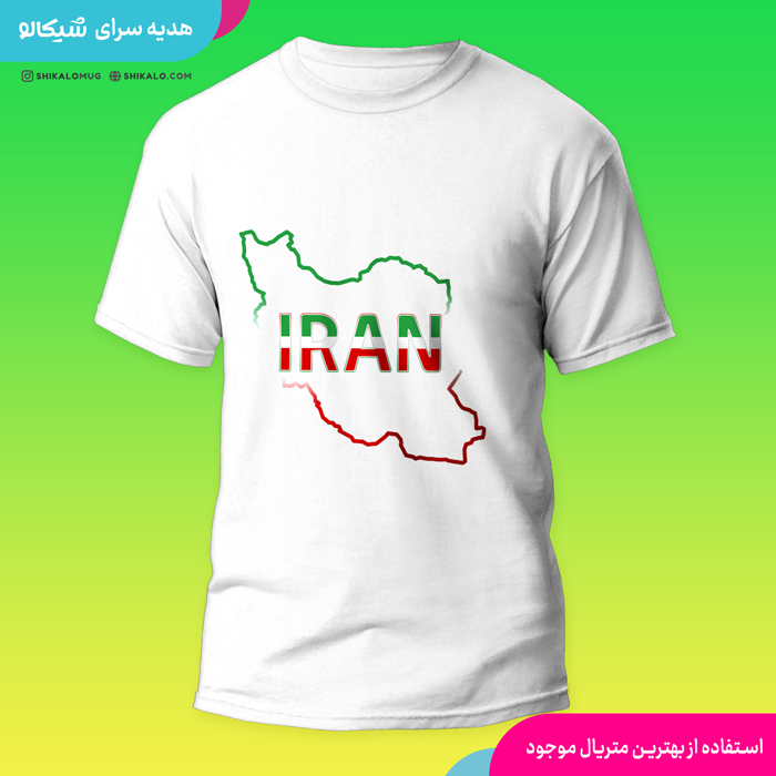تیشرت طرح نقشه ایران – جام جهانی