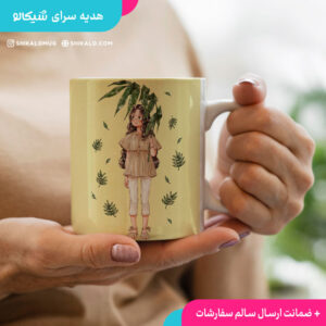 ماگ طرح دختر بهاری