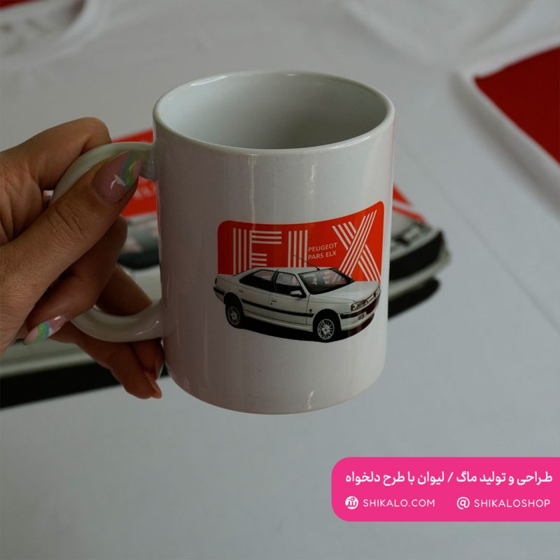 تیشرت-پژو-پارس-elx3 ماگ لوگو پژو پارس Elx - Image 5