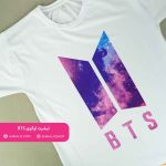 تیشرت طرح بی تی اس bts