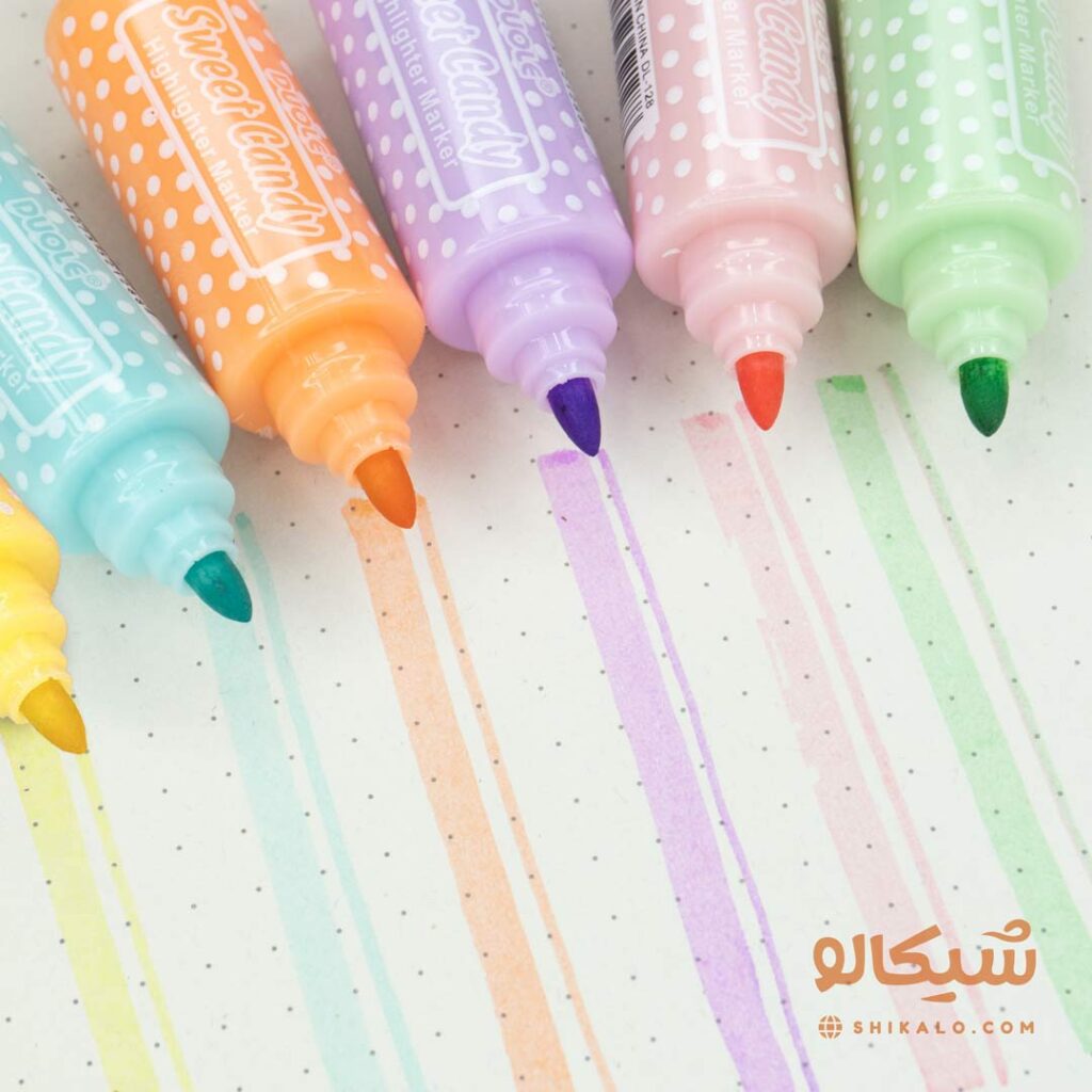 بسته-هایلاستر-6-عددی-شکلاتی