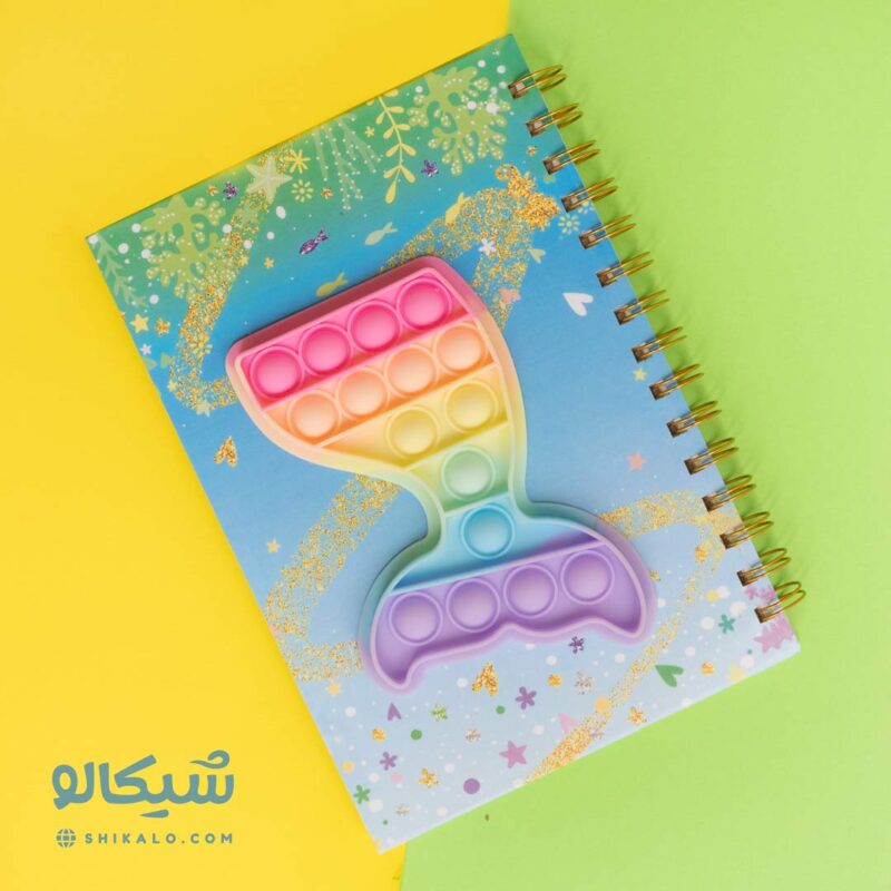دفتر پاپیتی خط دار ماهی