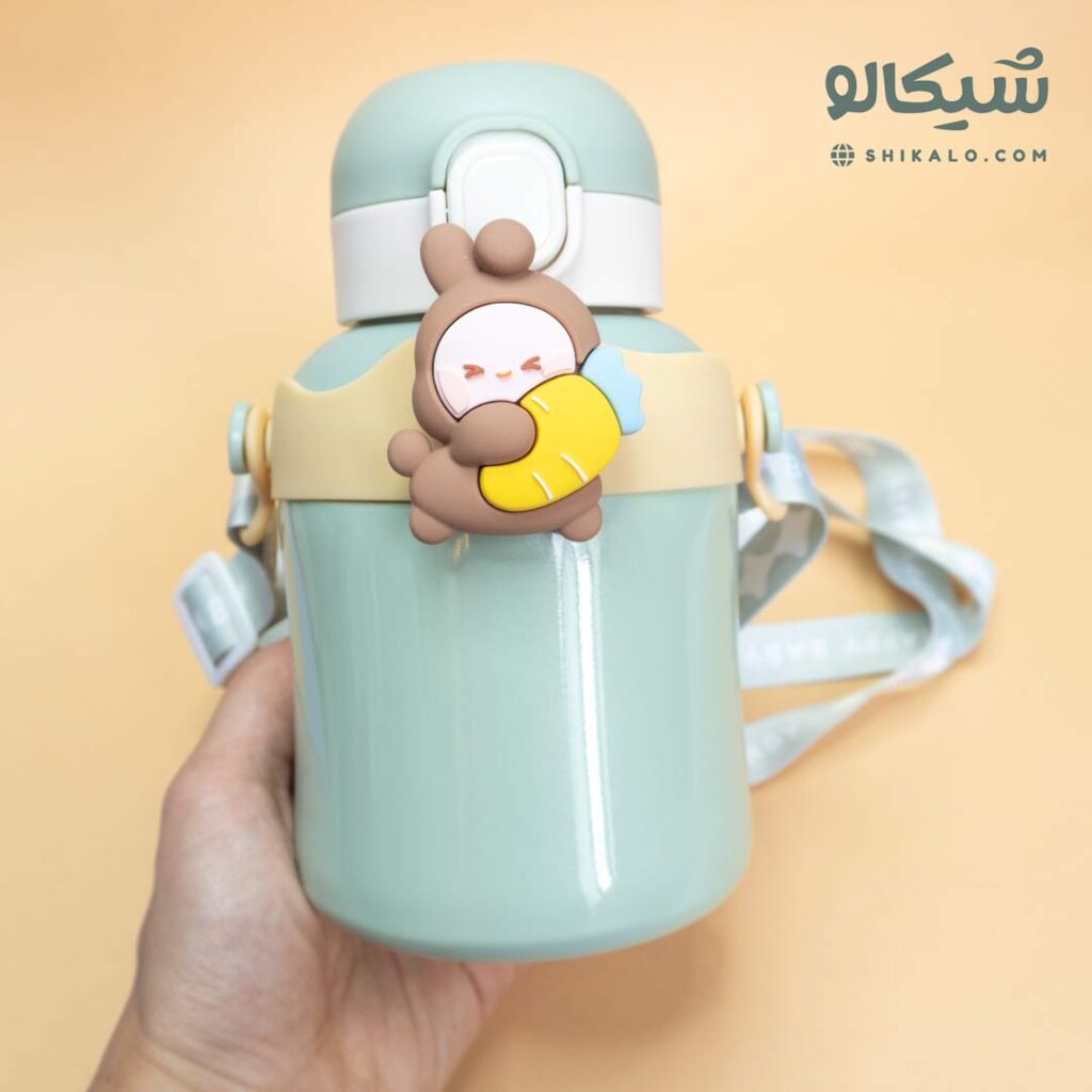 قمقمه استیل نی دار