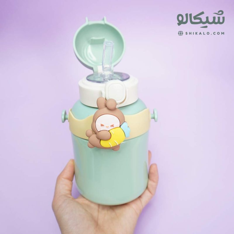 قمقمه استیل نی دار