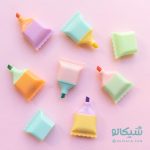 هایلایتر پاستیلی شش رنگ شکلاتی