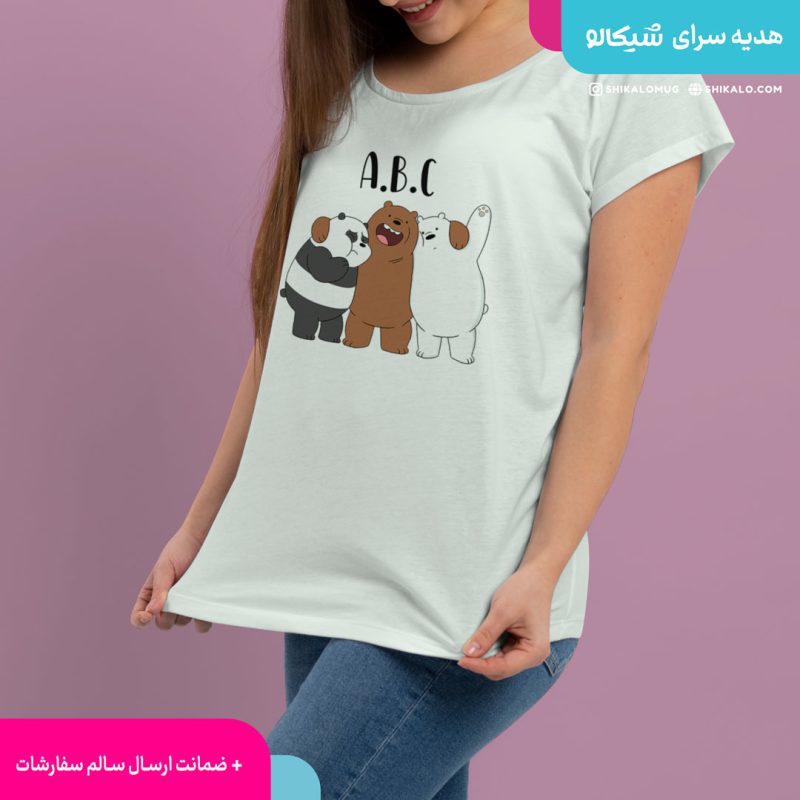 تیشرت طرح سه کله پوک - Image 2