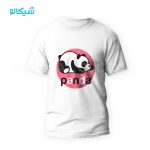 تیشرت طرح پاندا زمینه صورتی
