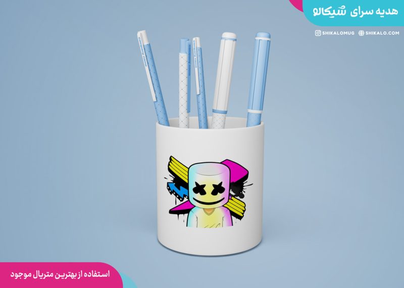 ماگ طرح مارشمالو رنگی - Image 3