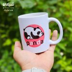 ماگ طرح پاندا زمینه صورتی