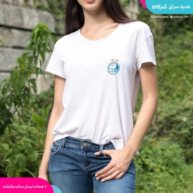 تیشرت استقلال روی سینه