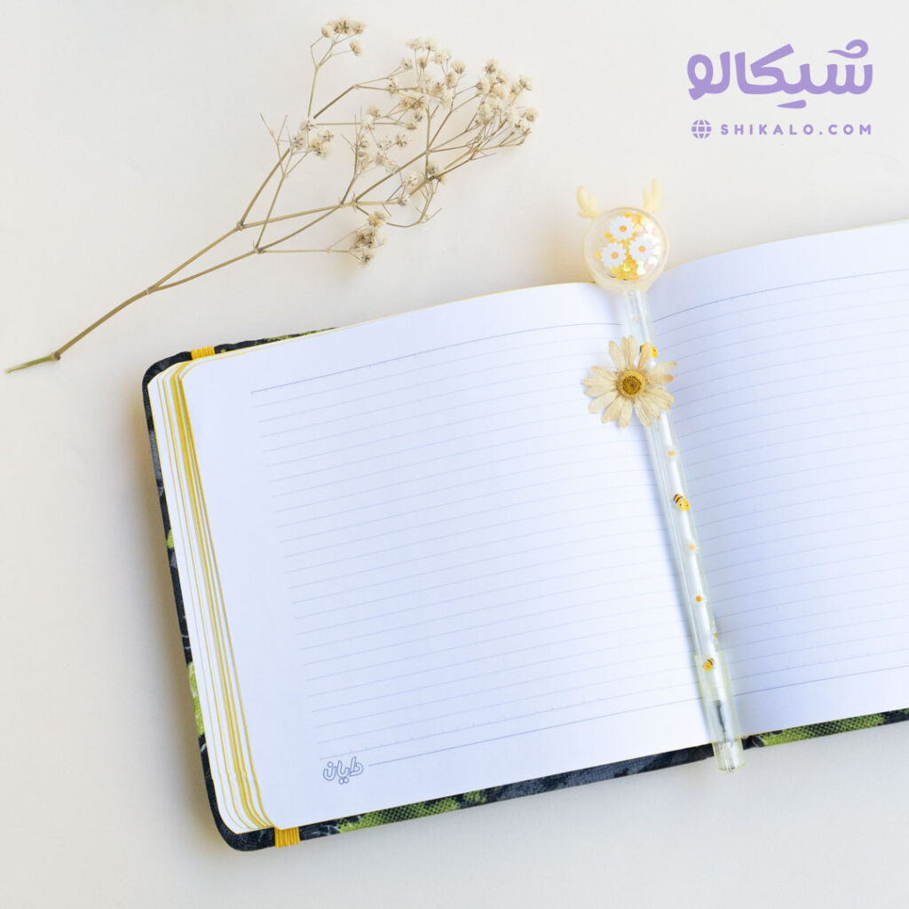 دفتر پارچه ای مربعی کش دار