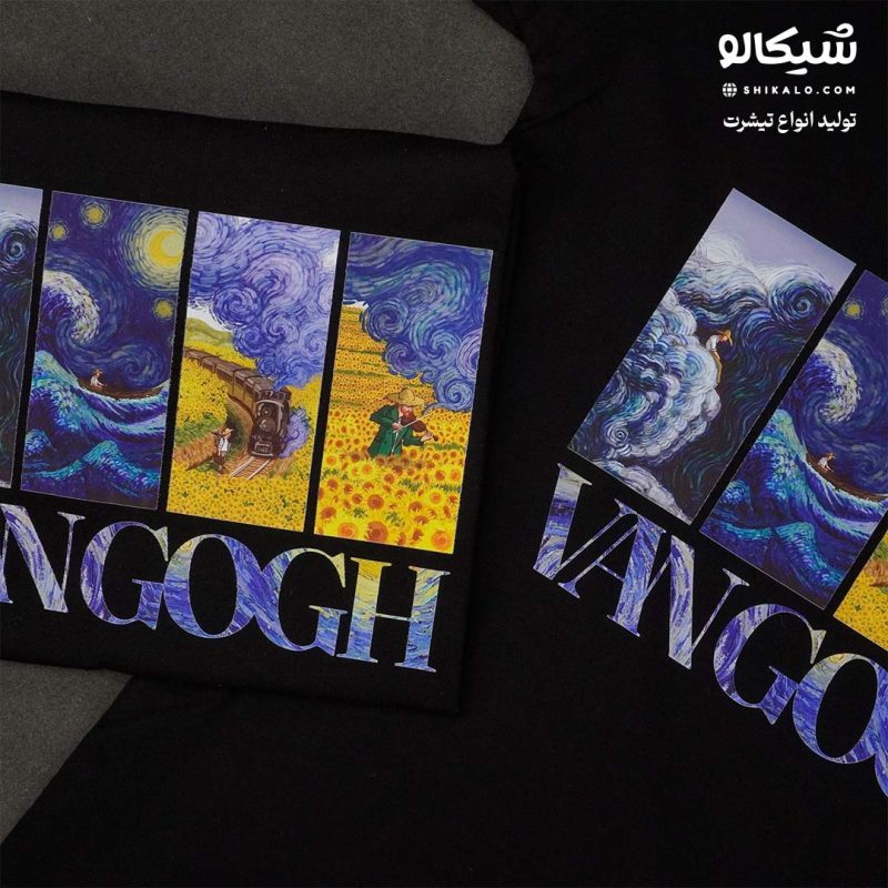 تیشرت مشکی  ونگوگ - Image 3