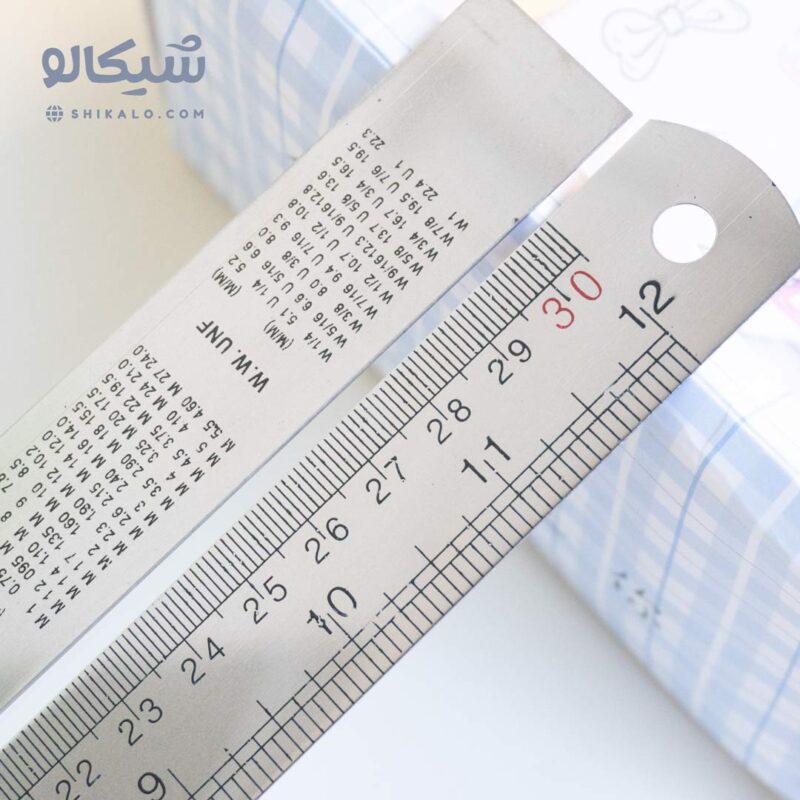 خط کش فلزی 30 سانتی