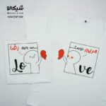 ست تیشرت دو نفره قلب کامل کد 15