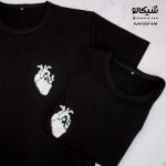 تیشرت ست دو نفره قلب با حرف انگیسی کد 14 - Image 3