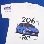 تیشرت پژو 206 آر سی