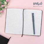 دفتر خط دار مشکی کوچک