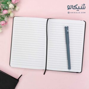 دفتر خط دار مشکی کوچک
