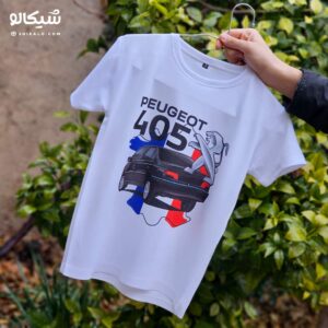 تیشرت پژو 405 سفید