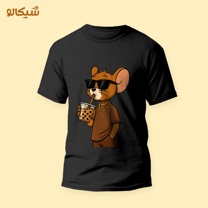 تیشرت-مشکی-جری تیشرت طرح جری کاراکتر گنگ - Image 1