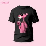 تیشرت طرح پلنگ صورتی کاراکتر گنگ - Image 2