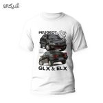 تیشرت شوتی طرح پژو 405 و پارس مشکی