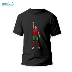 تیشرت طرح رونالدو با گردنبند