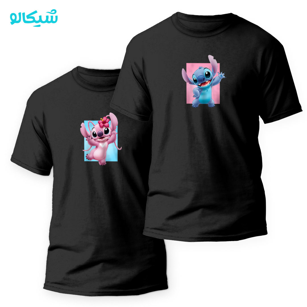 ست مشکی آستیچ و آنجل ست تیشرت استیچ و آنجل - تصویر 1