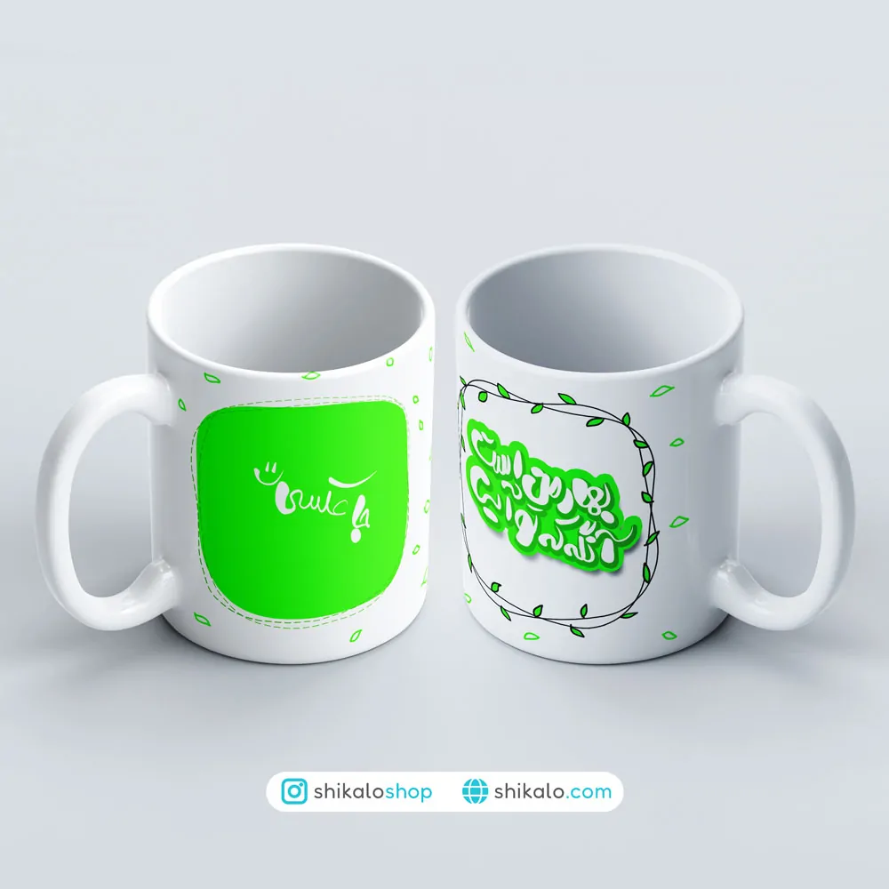 ماگ عاشقانه طرح بهار 1 ماگ عاشقانه طرح بهار