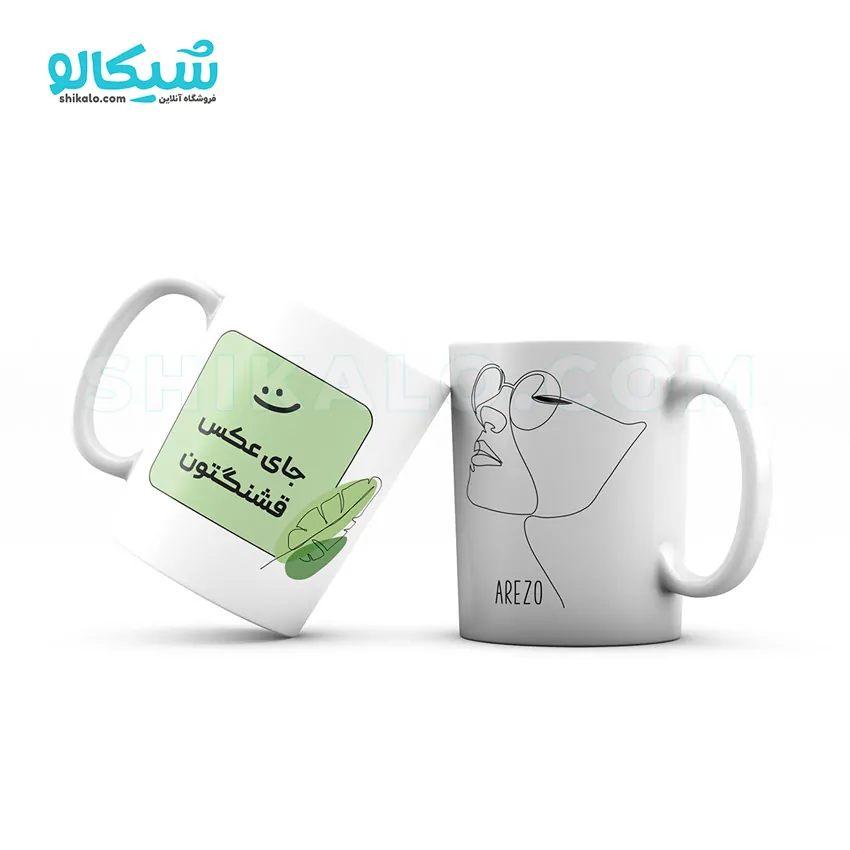 ماگ مینیمال طرح دخترونه - تصویر 1