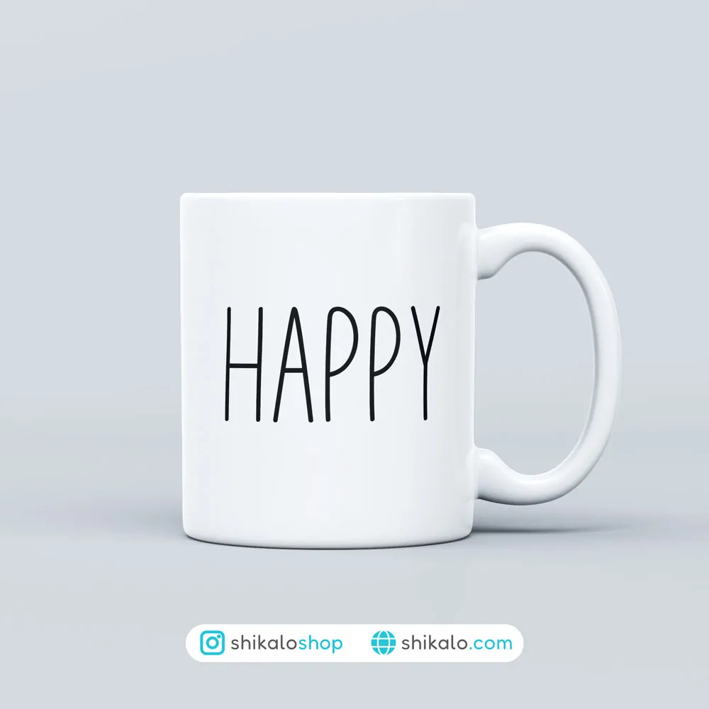 ماگ مینیمال Happy 1 ماگ مینیمال Happy