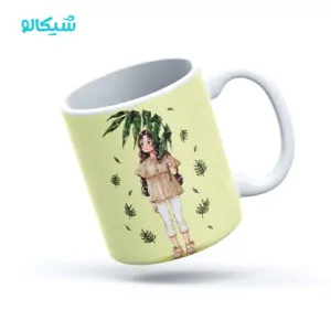 ماگ طرح دختر بهاری