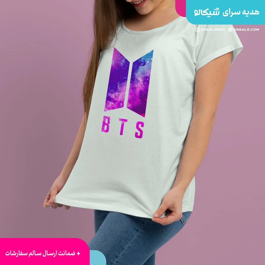 تیشرت طرح بی تی اس bts - تصویر 3