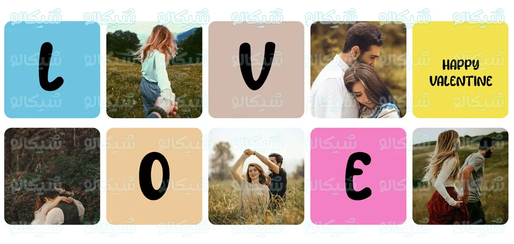 ماگ عاشقانه طرح LOVE 1 ماگ عاشقانه طرح LOVE