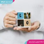 ماگ عاشقانه طرح LOVE