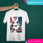تیشرت طرح عکس گروه بی تی اس - تصویر 4