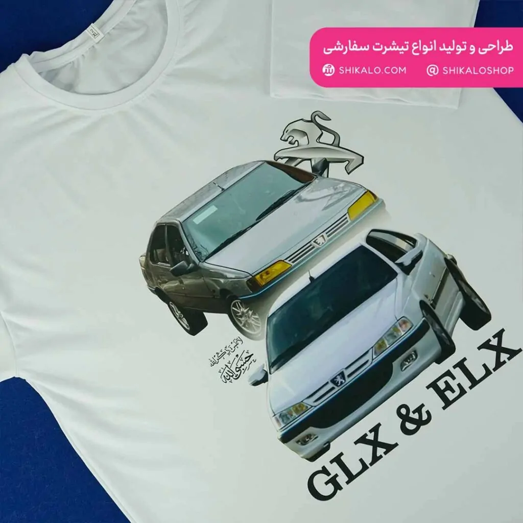 تیشرت طرح 1شوتی پژو