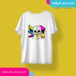 تیشرت طرح مارشمالو رنگی - تصویر 3