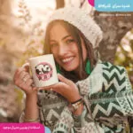 ماگ طرح پاندا زمینه صورتی - تصویر 3