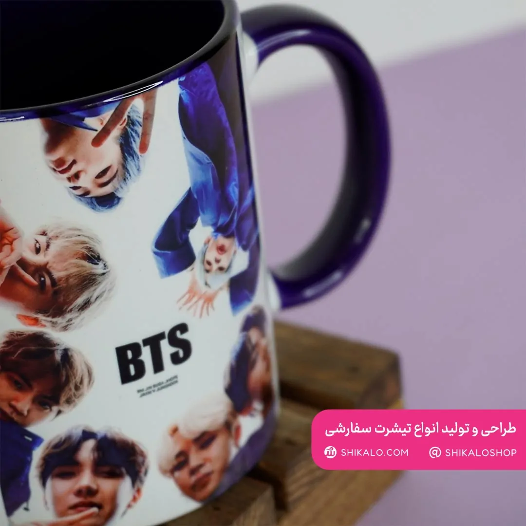ماگ طرح گروه بی تی اس - تصویر 2
