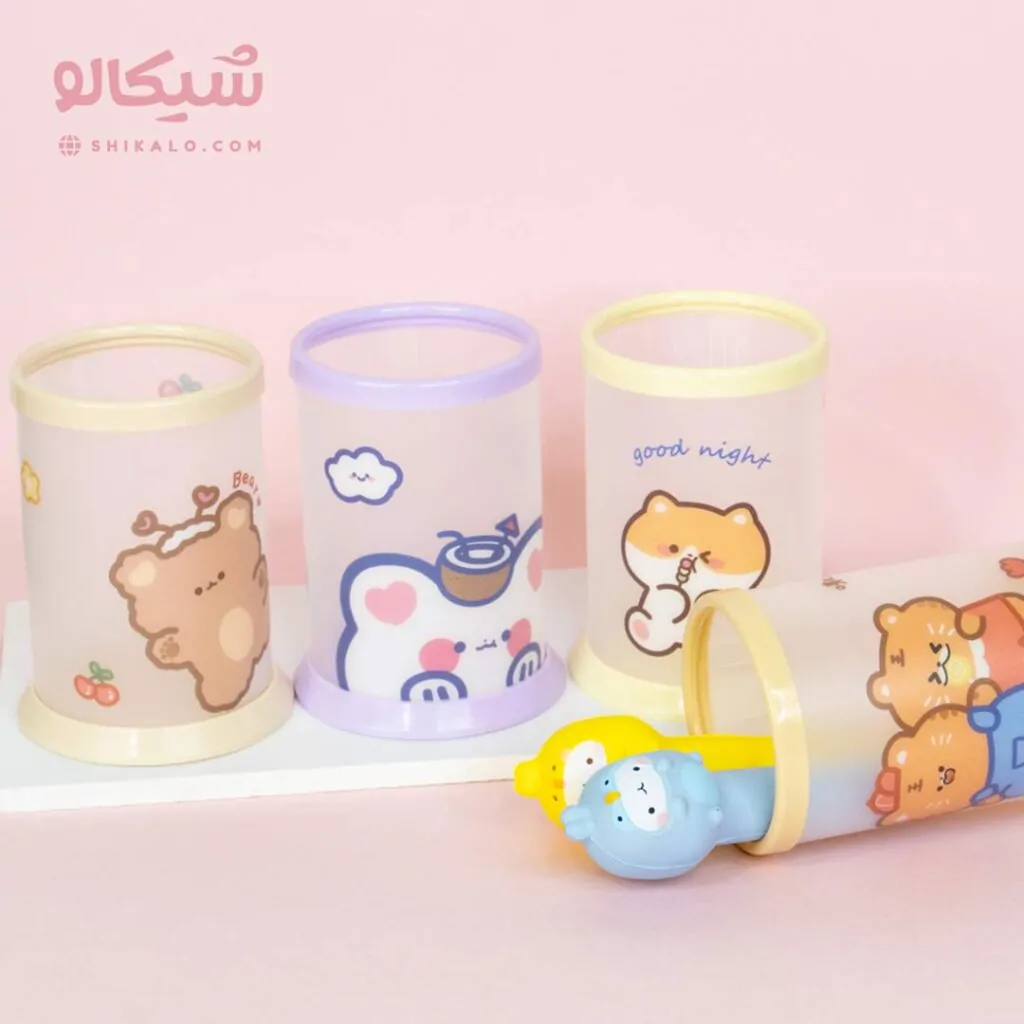 جامدادی رومیزی طلقی