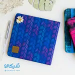 دفتر پارچه ای مربعی کش دار