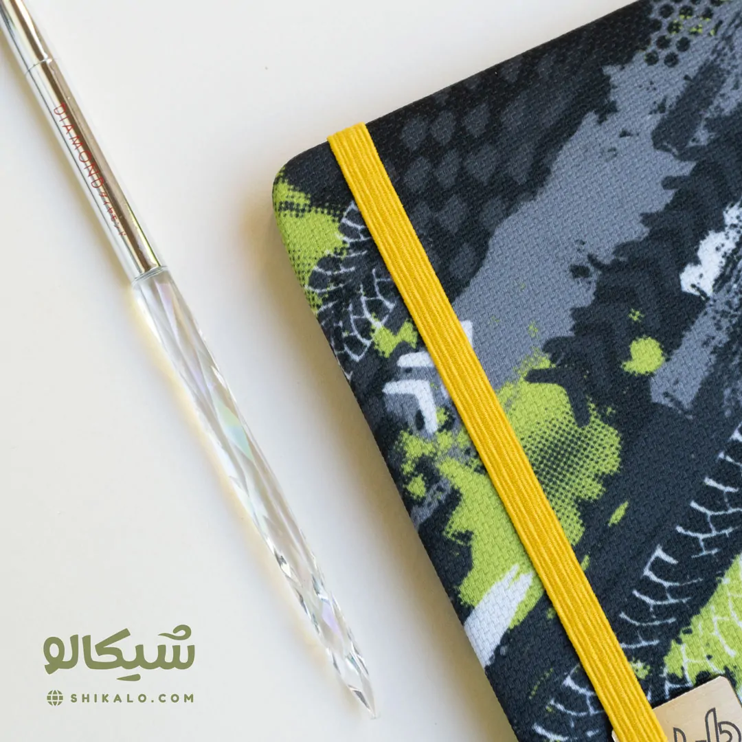 دفتر پارچه ای مربعی کش دار