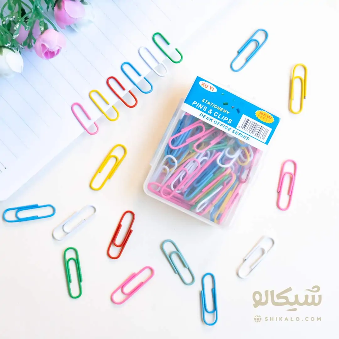 گیره-فلزی گیره کاغذ رنگی