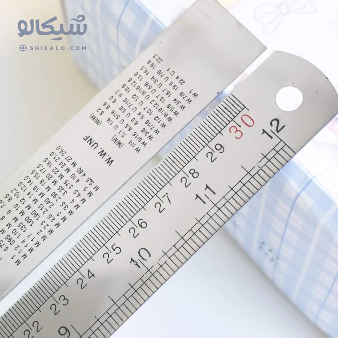 خط کش فلزی 30 سانتی 1 خط کش فلزی 30 سانتی