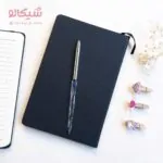 دفتر خط دار مشکی