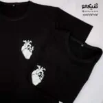 تیشرت ست دو نفره قلب با حرف انگیسی کد 14 - تصویر 3